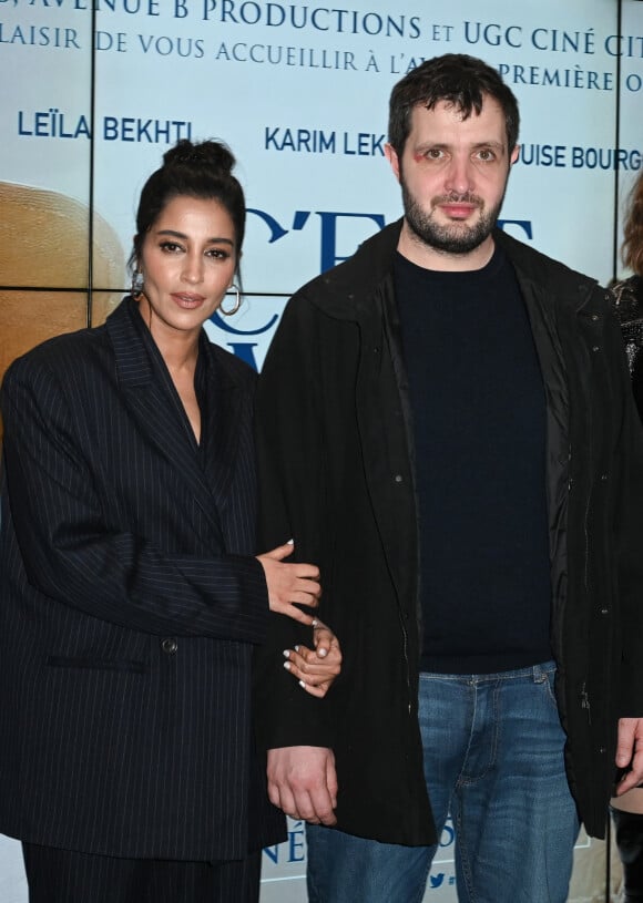 Leïla Bekhti et Karim Leklou - Avant-première du film "C'est mon homme" au cinéma UGC Les Halles à Paris le 30 mars 2023. © Coadic Guirec/Bestimage