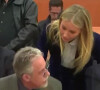 A la fin du procès, Gwyneth Paltrow a souhaité un "bon rétablissement" à Terry Sanderson.
Poursuivie après un accident de ski, Gwyneth Paltrow remporte son procès contre Terry Sanderson, tribunal de Park City le 30 mars 2023.