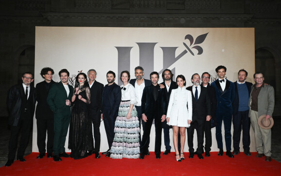 Exclusif - Louis Garrel, François Civil, Eva Green, Vincent Cassel, Pio Marmaï, Vicky Krieps, Martin Bourboulon, Romain Duris, Dimitri Rassam, Lyna Khoudri, Patrick Mille, Guest, Jacob Fortune-Lloyd, Eric Ruf, Marc Barbé - Les acteurs du film "Les Trois Mousquetaires : D'Artagnan" à l'avant-première aux Invalides à Paris le 21 mars 2023. © Guirec / Jacovides / Moreau / Bestimage