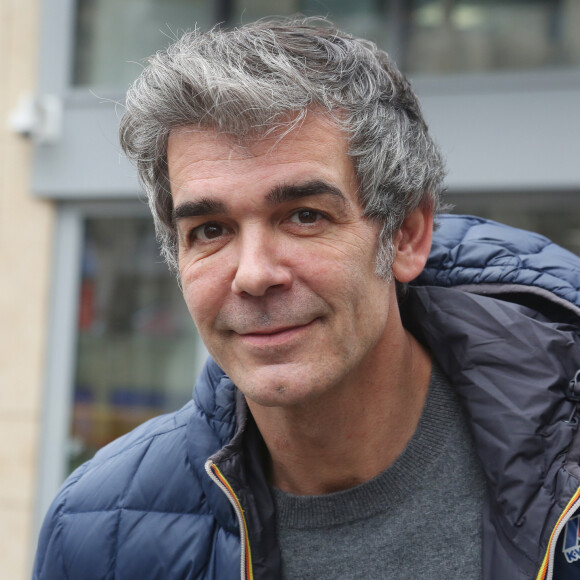 Exclusif - Xavier de Moulins à la sortie des studios RTL à Paris. Le 3 février 2020 © Panoramic / Bestimage  No Web No Blog pour Suisse 