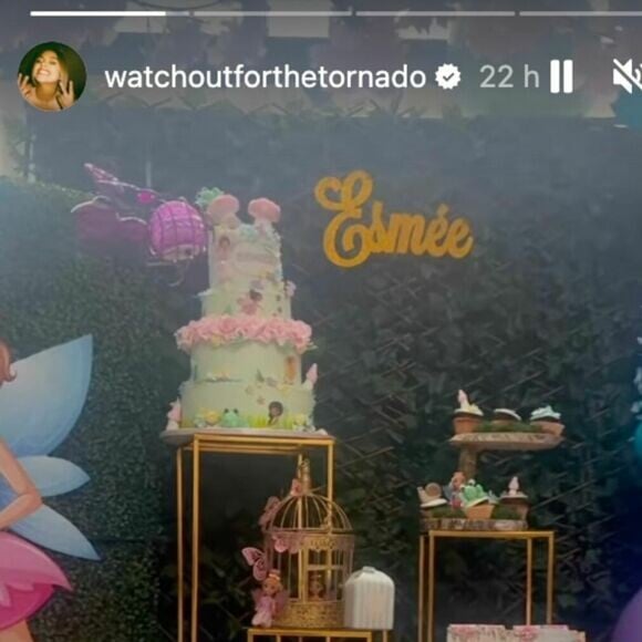 Les photos de l'anniversaire grandiose d'Esmée, fille de Louane et Florian Rossi
