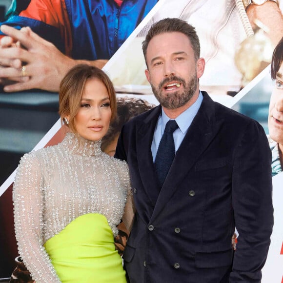 Jennifer Lopez et Ben Affmeck se sont mariés le 16 juillet 2022 à Las Vegas et un mois plus tard en Géorgie avec l'ensemble de leur proche. 
Jennifer Lopez et son mari Ben Affleck à la première du film "AIR" à Los Angeles, le 27 mars 2023. 