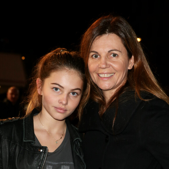 Veronika Loubry et sa fille Thylane - 16ème édition des NRJ Music Awards à Cannes. Le 13 décembre 2014 