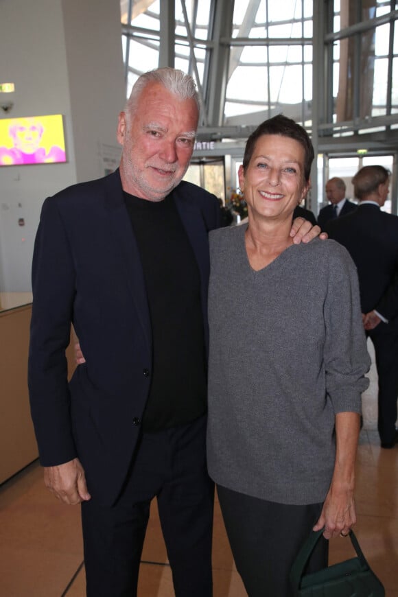 Patrick Seguin et sa femme Laurence - Vernissage de l'Exposition "Basquiat X Warhol à quatre mains" à La Fondation Louis Vuitton à Paris le 3 Avril 2023. © Bertrand Rindoff / Bestimage 
