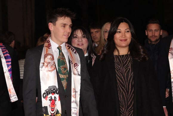 sont parents d'une petite fille née à Monaco, ce mardi 4 avril. 
Louis Ducruet et sa femme Marie (enceinte) - Arrivées lors du 45ème Festival International du Cirque de Monte Carlo sous le chapiteau Fontvieille à Monaco le 20 janvier 2023. © Olivier Huitel/Pool/Bestimage 