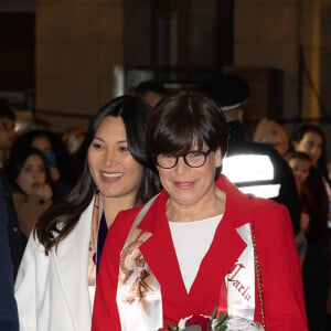 Marie (enceinte) Ducruet, la princesse Stéphanie de Monaco - Arrivées lors du 45ème Festival International du Cirque de Monte Carlo sous le chapiteau Fontvieille à Monaco le 20 janvier 2023. © Olivier Huitel/Pool/Bestimage 