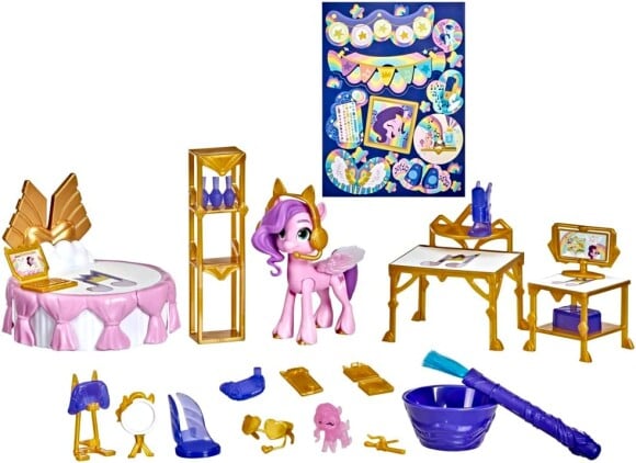 Les meubles de ce jeu la chambre royale avec Princesse Ruby Pétales My Little Pony sont magiques ! 