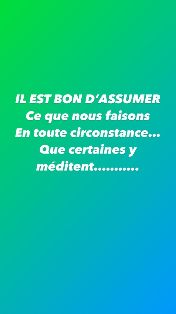 De son côté, Amandine Pellissard a posté un message énigmatique