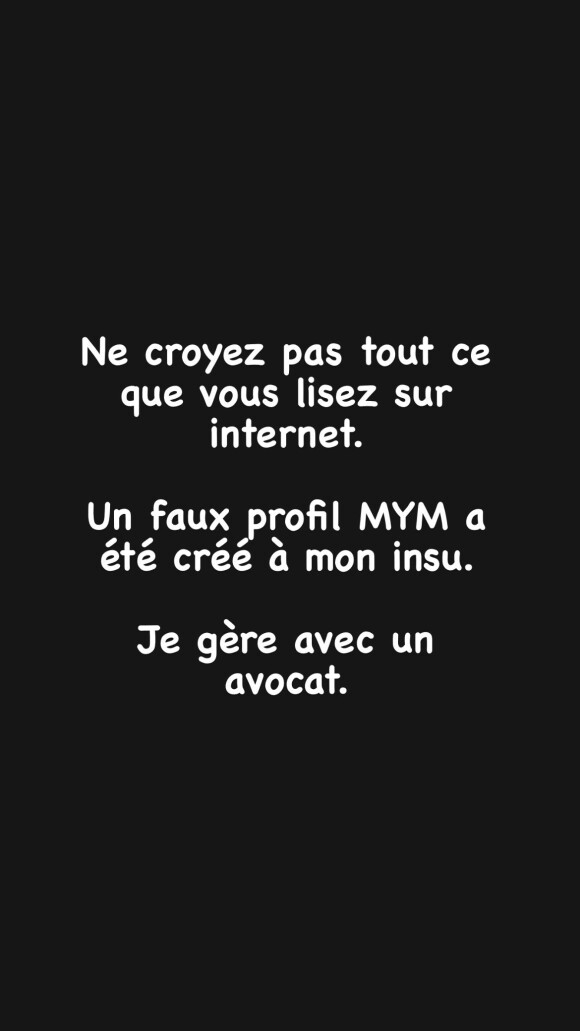 Mais le 6 avril 2023, Louise Orgeval a affirmé qu'il s'agissait d'un faux compte