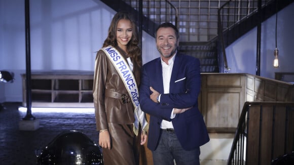 Indira Ampiot (Miss France 2023) ultra stylée pour se confier à Bernard Montiel dans Animaux stars