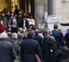Absent lors de l'accident, son père a regardé la scène, en boucle, en vidéo.
Famille et proches - Obsèques du jeune rugbyman Nicolas Chauvin en l'église Notre Dame d'Auteuil à Paris le 19 décembre 2018.