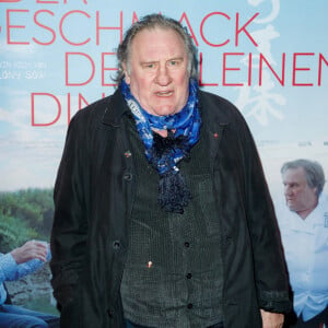 Gérard Depardieu à la première du film "The Taste of Small Things" à Berlin le 12 janvier 2023.