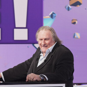 Exclusif - Gérard Depardieu - Première émission TPMP (Touche Pas à Mon Poste!) de la saison pour Cyril Hanouna et son équipe de chroniqueurs, avec beaucoup de nouveautés, un nouveau plateau, nouveau décor, des nouveaux arrivants, ainsi que la présence rare et exclusive de G.Depardieu à Paris le 31août 2020. © Jack tribeca / Bestimage 