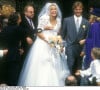 Le couple s'est dit 'oui' le 15 septembre 1989 en Normandie
Mariage de David Hallyday et Estelle Lefébure le 15 septembre 1989