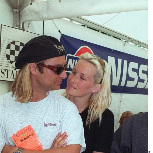 David Hallyday et Estelle Lefébure à la Nissan Star Cup en 1996