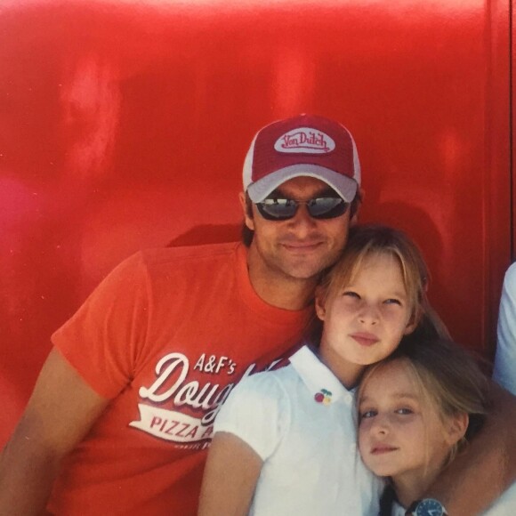 David Hallyday et ses filles Emma et Ilona