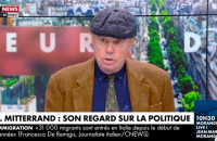 Frédéric Mitterrand sur le plateau de "L'heure des Pros" sur CNews