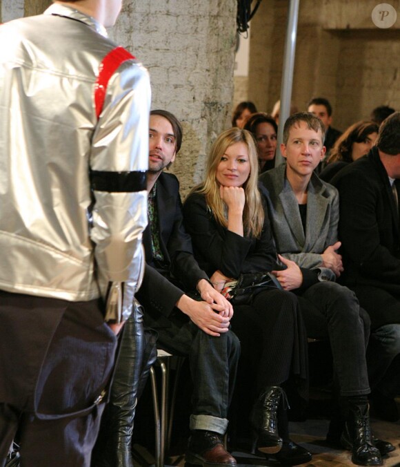 Kate Moss au Front Row du défilé James Small le 23 février 2010