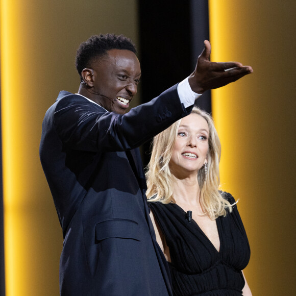 ll révèle que ses parents ont trouvé ça bizarre
Ahmed Sylla, Léa Drucker (robe Chloé, chaussures Louboutin, bijoux Boucheron) - 48ème cérémonie des César à l'Olympia à Paris le 24 février 2023 © Borde / Jacovides / Bestimage 