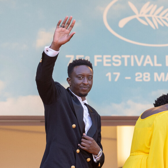 Ahmed Sylla - Montée des marches du film " Un petit frère " lors du 75ème Festival International du Film de Cannes. Le 27 mai 2022 © Cyril Moreau / Bestimage 