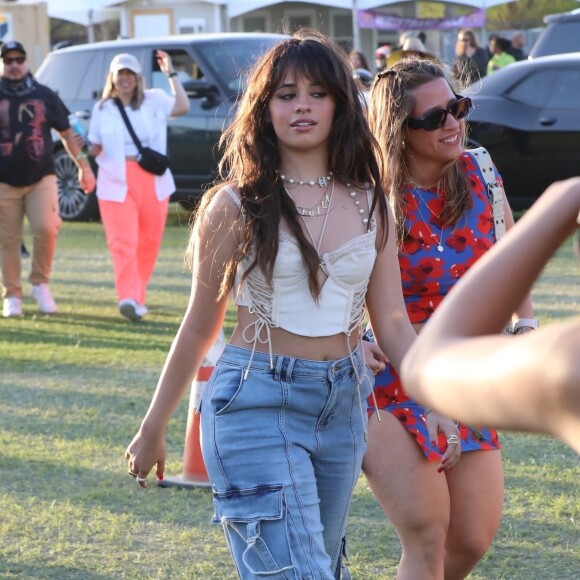 Exclusif - Camila Cabello - Les célébrités au Festival de musique et d'arts de la vallée de Coachella 2023 à Indio, Californie, Etats-Unis, le 14 avril 2023. 