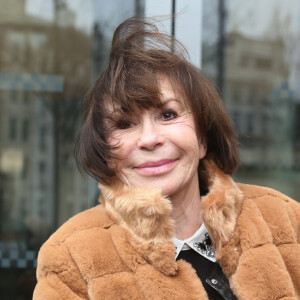 Exclusif - Danièle Evenou à la sortie des studios RTL à Paris. Le 3 février 2020 © Panoramic / Bestimage  No Web No Blog pour Suisse