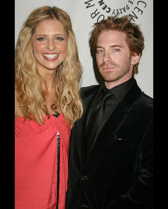 Seth Green et Sarah Michelle Gellar, à la réunion des anciens héros de Buffy contre les Vampires en mars 2008
