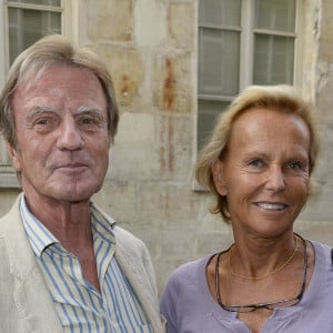 Bernard Kouchner et sa femme Christine Ockrent - Soiree du nouvel an juif chez Marek Halter a Paris le 8 septembre 2013.