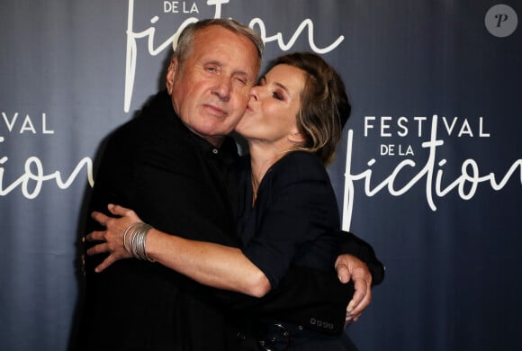Yves Rénier et sa fille Samantha au festival international du film de La Rochelle, France, le 13 septembre 2018. © Patrick Bernard/Bestimage