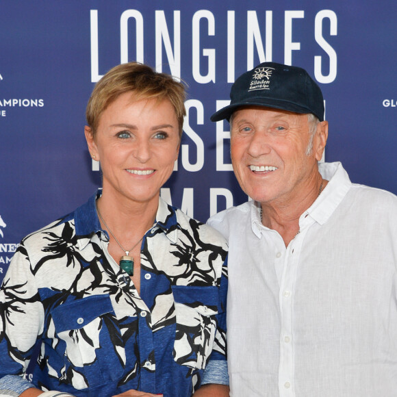 Exclusif - Yves Renier et sa femme Karin - Photocall du déjeuner - Longines Paris Eiffel Jumping au Champ de Mars à Paris, France, le 5 juillet 2019. © Veeren Ramsamy/Bestimage  For Germany call for price NO WEB NO BLOG Exclusive - Longines Paris Eiffel Jumping at the Champ de Mars in Paris, France, on July 5th, 2019. 