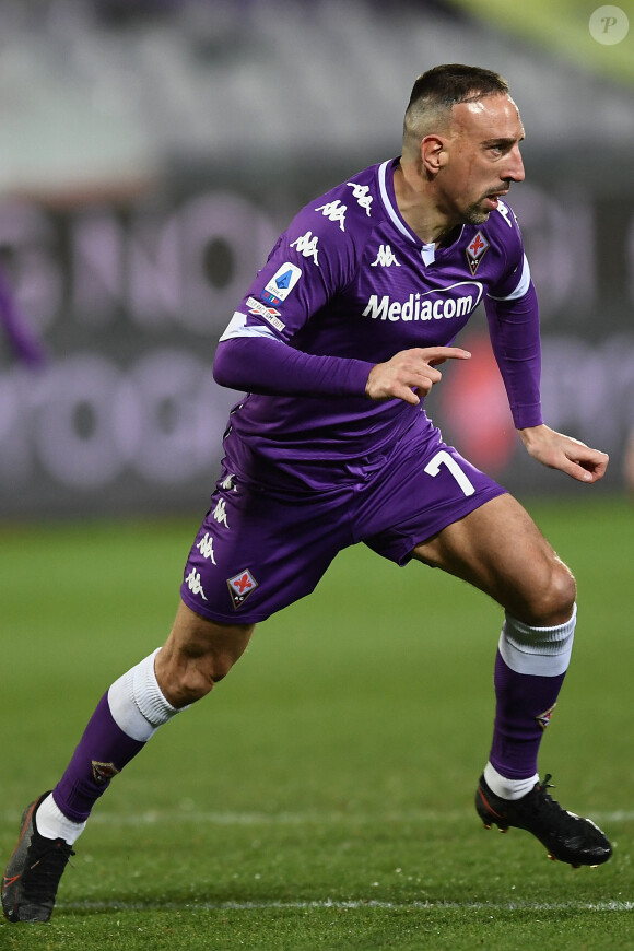 Franck Ribéry - Match de football en Série A : Milan bat la Fiorentina 3 - 2 à Florence le 21 mars 2021. © Image Sport / Panoramic / Bestimage