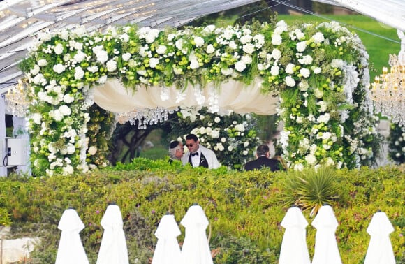 Elliot Grainge - Mariage de Sofia Richie et son fiancé Elliot Grainge en présence de leur famille et amis à l'hôtel du Cap Eden Roc à Antibes le 22 avril 2023.