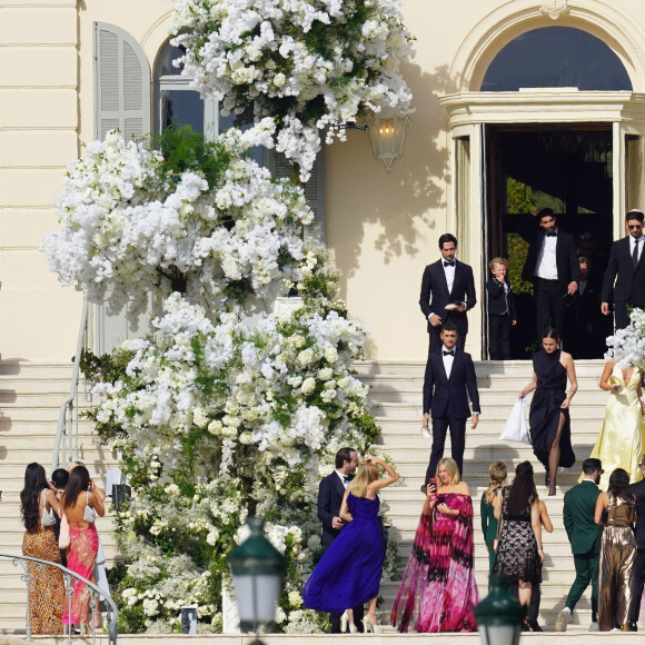 Amis - Mariage de Sofia Richie et son fiancé Elliot Grainge en présence de leur famille et amis à l'hôtel du Cap Eden Roc à Antibes le 22 avril 2023.