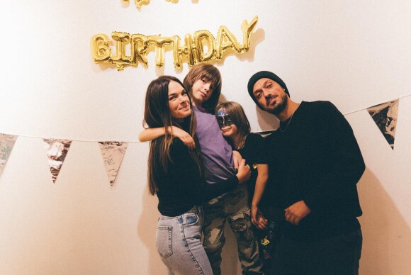 Carlito, Erika Fleury et leurs fils Etienne et Jonah.