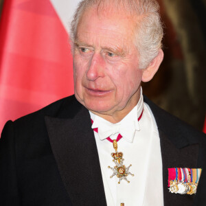 Le roi Charles III d'Angleterre - Personnalités au dîner d'état donné par le président allemand et sa femme en l'honneur du roi d'Angleterre et de la reine consort, au Château Bellevue à Berlin, à l'occasion du premier voyage officiel du roi d'Angleterre en Europe. Le 29 mars 2023