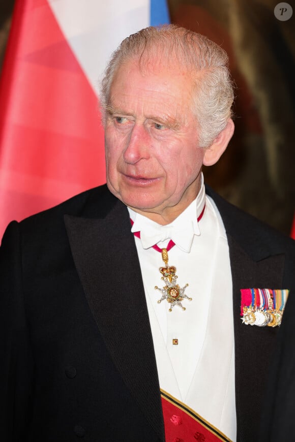 Le roi Charles III d'Angleterre - Personnalités au dîner d'état donné par le président allemand et sa femme en l'honneur du roi d'Angleterre et de la reine consort, au Château Bellevue à Berlin, à l'occasion du premier voyage officiel du roi d'Angleterre en Europe. Le 29 mars 2023