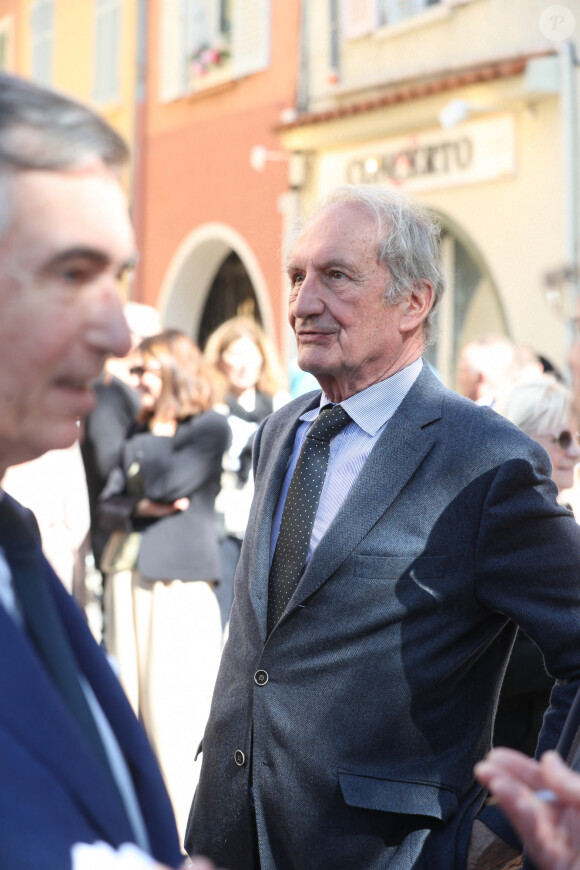 Gérard Longuet - Obsèques de l'ancien ministre François Léotard en la Cathédrale Notre-Dame et Saint-Léonce de Fréjus, France, le 3 mai 2023. François Léotard, né le 26 mars 1942 à Cannes et mort le 25 avril 2023, est un homme politique français. Député du Var et maire de Fréjus pendant près de vingt ans, il est ministre de la Culture et de la Communication de 1986 à 1988 et ministre d'État, ministre de la Défense de 1993 à 1995. © Philippe Arnassan/Nice Matin/Bestimage