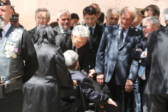 Paul-Loup Sulitzer, Alain Madelin et Gérard Longuet - Obsèques de l'ancien ministre François Léotard en la Cathédrale Notre-Dame et Saint-Léonce de Fréjus, France, le 3 mai 2023. François Léotard, né le 26 mars 1942 à Cannes et mort le 25 avril 2023, est un homme politique français. Député du Var et maire de Fréjus pendant près de vingt ans, il est ministre de la Culture et de la Communication de 1986 à 1988 et ministre d'État, ministre de la Défense de 1993 à 1995. © Philippe Arnassan/Nice Matin/Bestimage