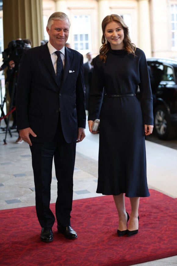La princesse Elisabeth de Belgique et le roi Philippe de Belgique  - Dîner organisé à Buckingham Palace à Londre, pour une réception en l'honneur de Charles III, la veille de son couronnement. Le 5 mai 2023.