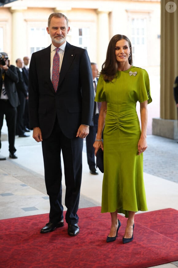 Dîner organisé à Buckingham Palace à Londre, pour une réception en l'honneur de Charles III, la veille de son couronnement. Le 5 mai 2023.