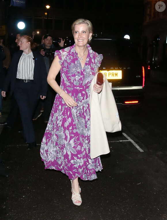 Sophie, duchesse d'Edimbourg - Les invités au couronnement du roi d'Angleterre à la sortie du dîner au restaurant Oswald's dans le quartier de Mayfair à Londres, Royaume Uni, le 5 mai 2023. 