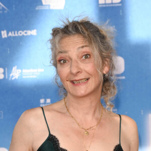 Corinne Masiero (présidente du jury) au photocall du jury de la première édition du film de demain (FFD) au Ciné Lumière de Vierzon le 2 juin 2022. © Coadic Guirec / Bestimage