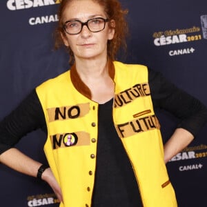 Corinne Masiero lors du photocall lors de la 46ème cérémonie des César à l'Olympia à Paris, France, le 12 mars 2021.© Thomas Samson / Pool / Bestimage