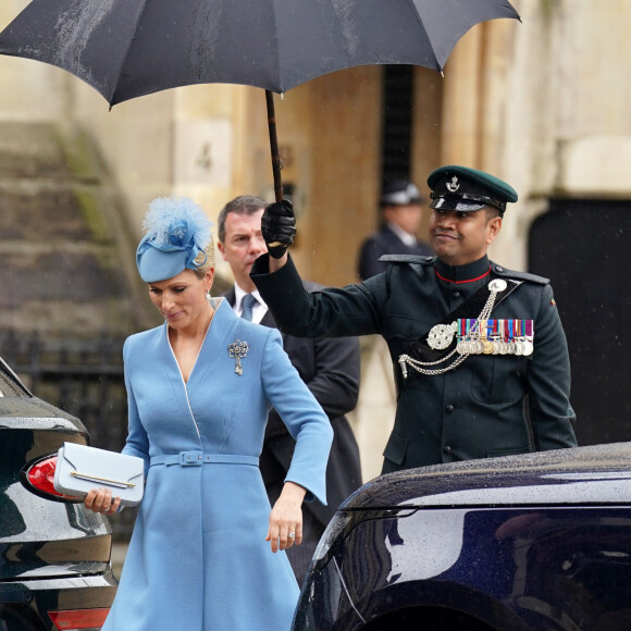 Zara Phillips (Zara Tindall) - Les invités à la cérémonie de couronnement du roi d'Angleterre à l'abbaye de Westminster de Londres, Royaume Uni, le 6 mai 2023. 