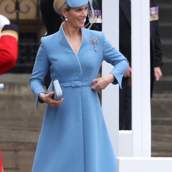 Zara Phillips (Zara Tindall), lors de la cérémonie de couronnement du roi d'Angleterre à Londres, Royaume Uni, le 6 mai 2023. 