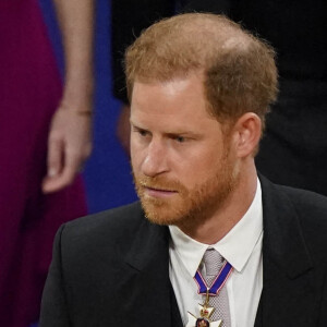 Le prince Harry, duc de Sussex - Les invités à la cérémonie de couronnement du roi d'Angleterre à l'abbaye de Westminster de Londres, Royaume Uni, le 6 mai 2023.