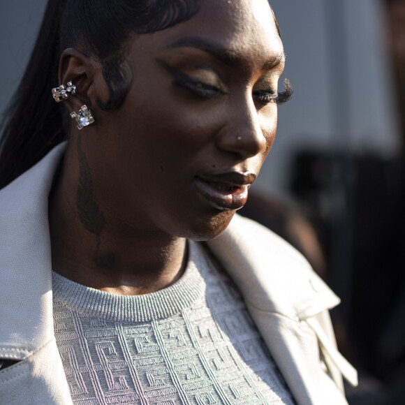 Aya Nakamura - Arrivées au défilé Givenchy prêt-à-porter automne-hiver 2023/2024 lors de la Fashion Week de Paris (PFW), à Paris, France, le 2 mars 2023. 