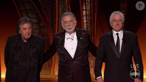Al Pacino, Francis Ford Coppola, Robert De Niro - People lors de la 94ème édition de la cérémonie des Oscars à Los Angeles. Le 27 mars 2022. 