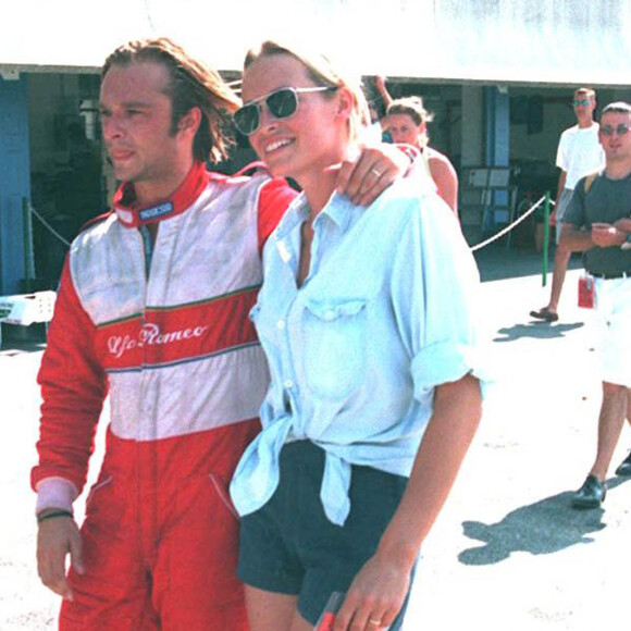 Estelle Lefébure et David Hallyday (photo d'archive)