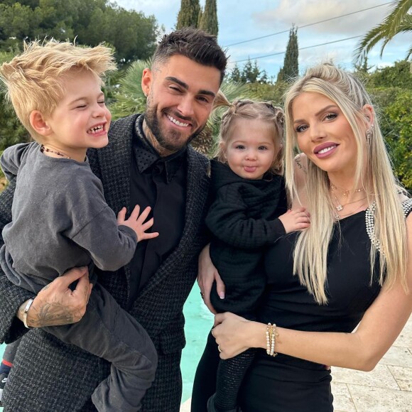 Jessica Thivenin et Thibault Garcia avec leurs enfants Maylone et Leewane